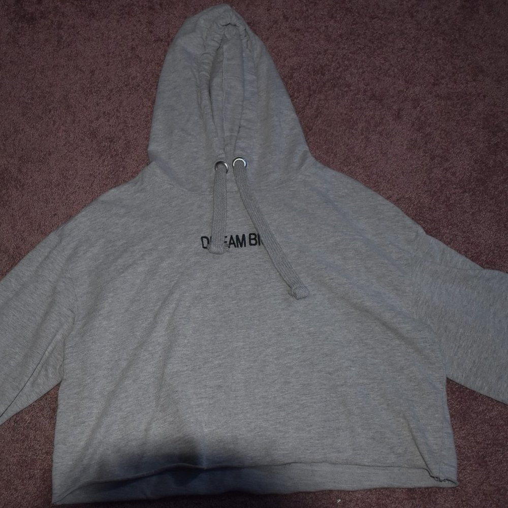 Cropped Short Sleeve Hoodie